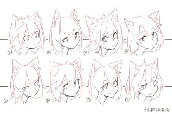 How to Draw Anime Cat Ears