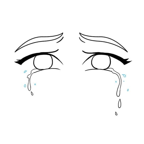 How to Draw Anime Tears
