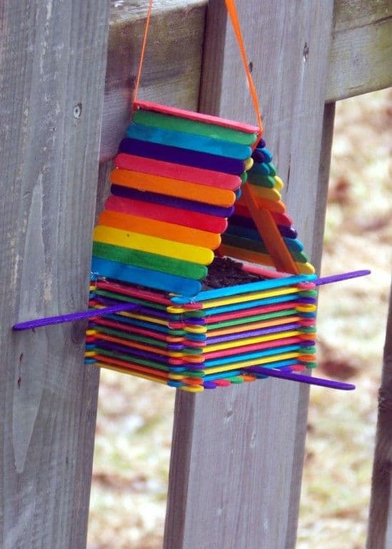 POPSICLE STICK FEEDER