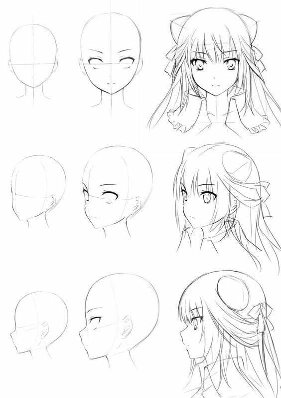 How to Draw an Anime Girl Face