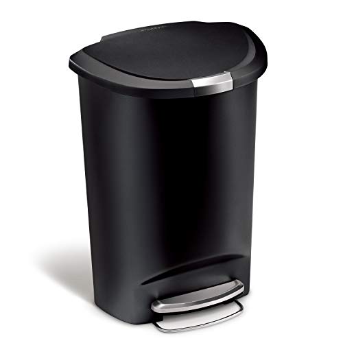 simplehuman 50 Liter / 13 Gallon Semi-Round Kitchen Step...