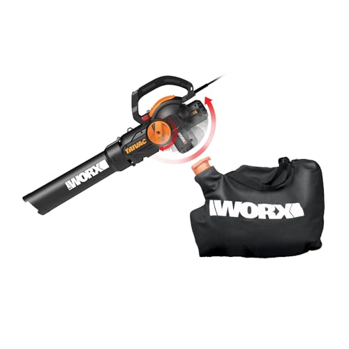 WORX 12 Amp Trivac 3-in-1 Electric Leaf Blower/Mulcher/Yard...