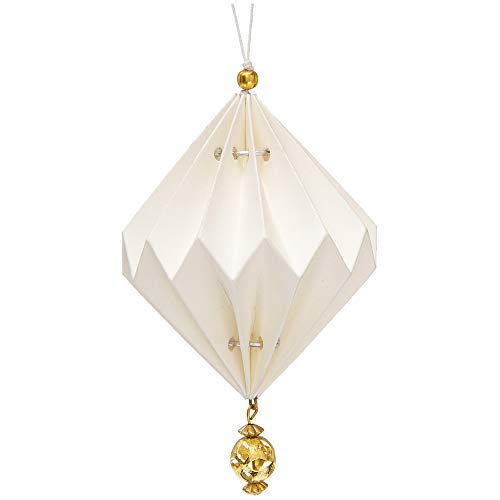 Luna Bazaar Vanja Design Tasseled Origami Ornament (4-Inch,...