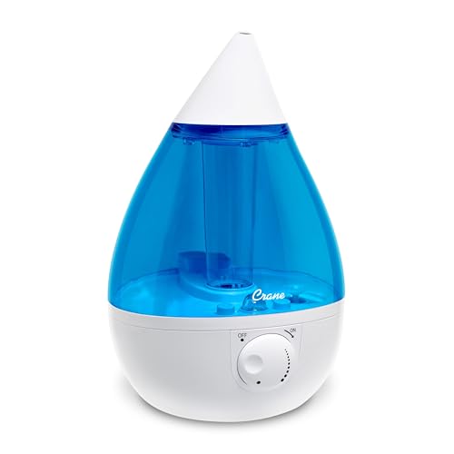 Crane Ultrasonic Cool Mist Teardrop Humidifier for Baby...