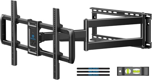 PERLESMITH Long Arm TV Wall Mount Full Motion for 37-75 inch...
