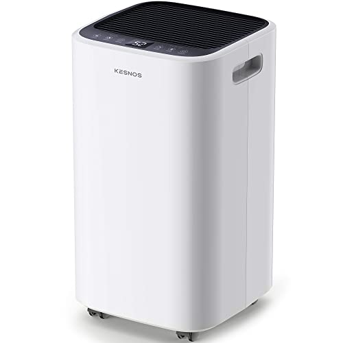 Kesnos 2500 Sq. Ft Dehumidifier for Home with Drain Hose and...