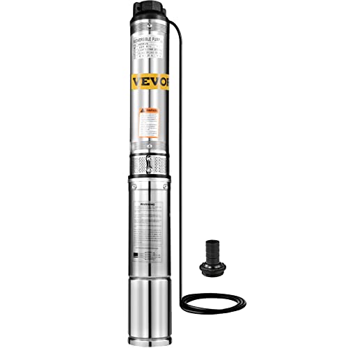 Happybuy 1/2 HP Submersible Well Pump 164ft Head 25.5 GPM...