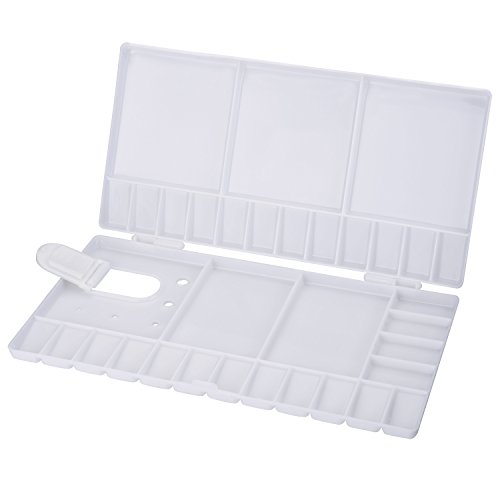 Shappy Watercolor Palette 33 Compartments Folding Paint Tray...