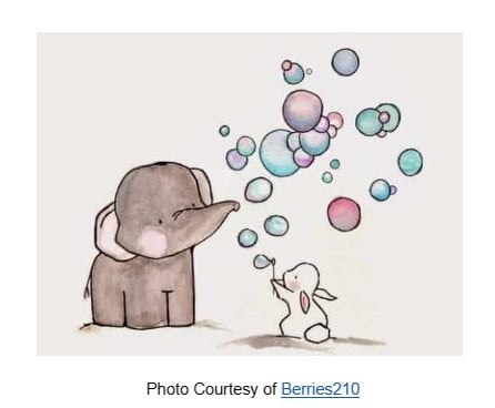 Animals Playing With Bubbles