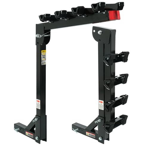 MaxxHaul 70210 Hitch Mount Bike Rack 4-Bike Rack, Black For...