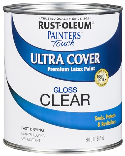 Rust-Oleum 242057 Painter's Touch Latex Paint, Quart, Gloss...