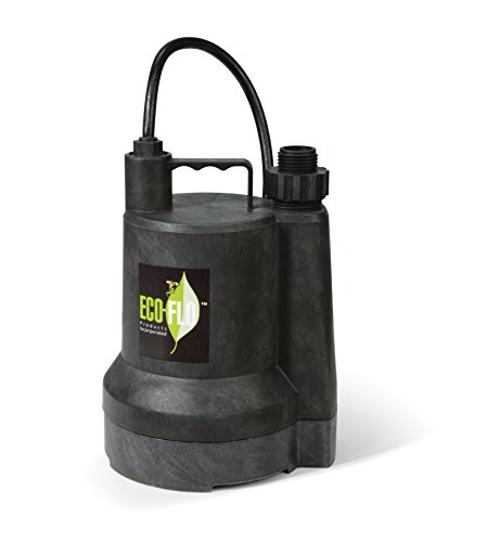 ECO-FLO Products SUP55 Manual Submersible Utility Pump, 1/4...