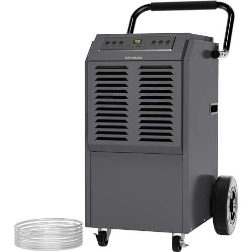 hOmeLabs Commercial Grade 160 Pint Dehumidifier - Built-In...