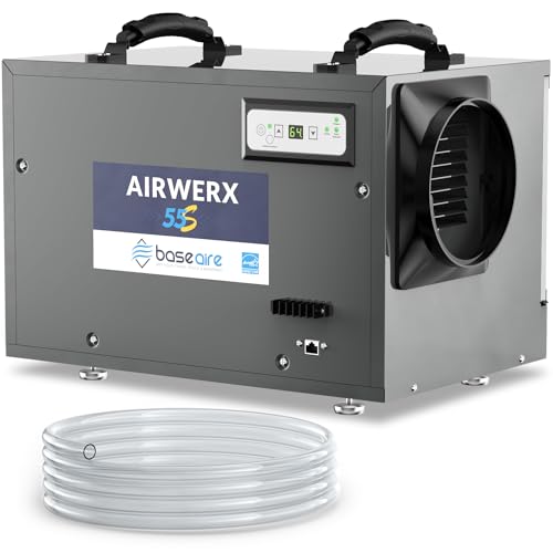 BaseAire AirWerx 55 Dehumidifier for Crawl Space...