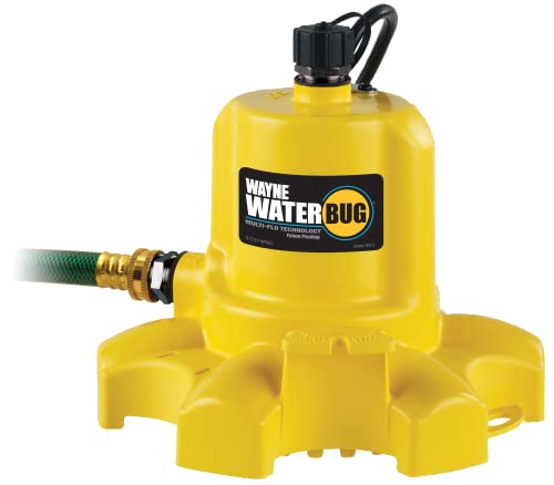 WAYNE WaterBUG 1/6 HP 1350 GPH Submersible Multi-Flo...