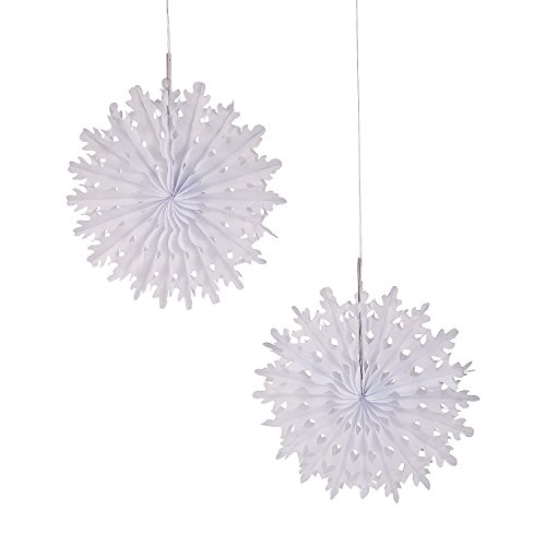 1 Dozen - Large Tissue Snowflakes - 15 Inch Size