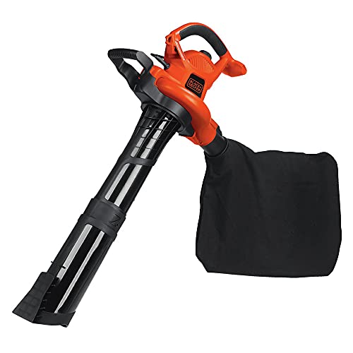 BLACK+DECKER Leaf Blower, Vacuum and Mulcher 3-in-1, 12 Amp,...