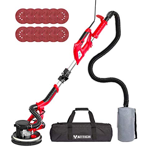 750W Electric Drywall Sander with 12 Discs, Variable Speed,...