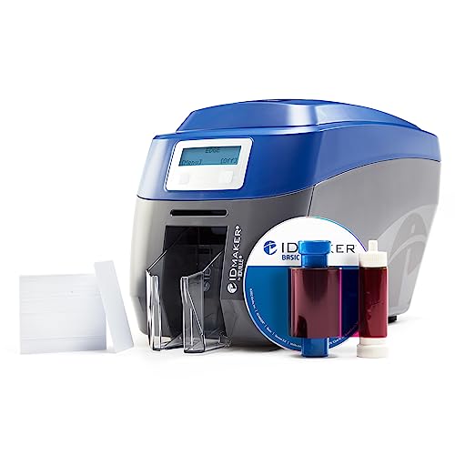 ID Maker Card Edge 2 Sided Printer Machine & Supply Kit for...