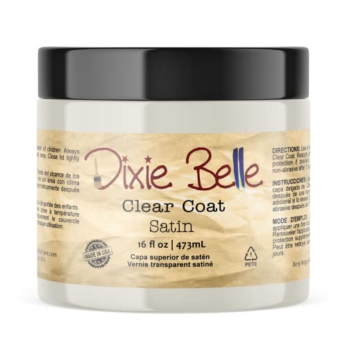 Dixie Belle Paint Company | Satin Clear Coat (16oz) | Satin...