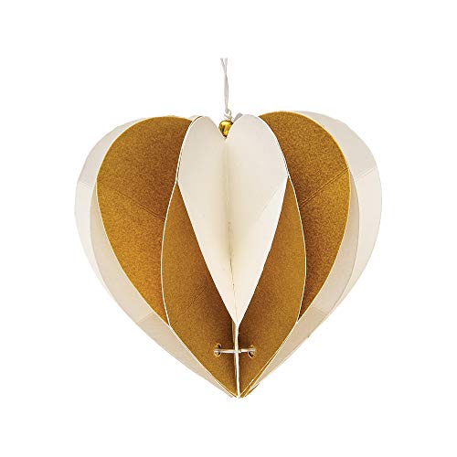 Luna Bazaar Jordon Design Origami Ornament (3.25-Inch, Gold...