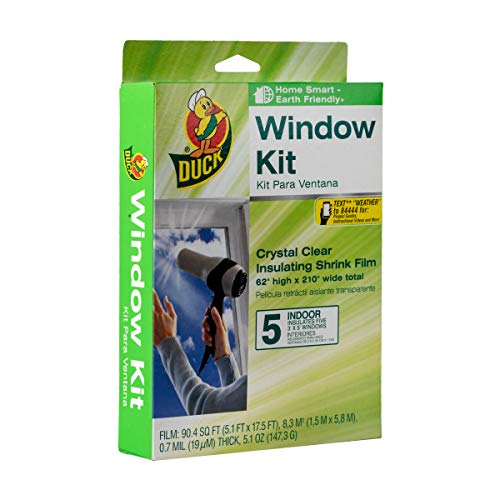 Duck Brand Indoor 5-Window Shrink Film Insulator Kit,...