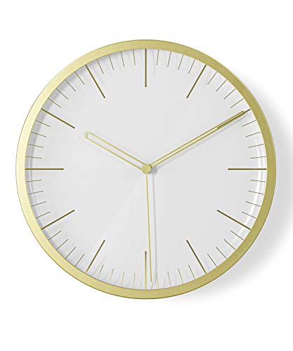 Umbra Infinity Wall Clock, Matte Brass