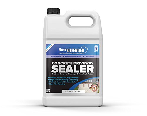 MasonryDefender Concrete Sealer for Driveways, Patios, &...