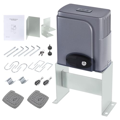 CO-Z 1400lb Sliding Gate Opener Hardware Security System Kit...
