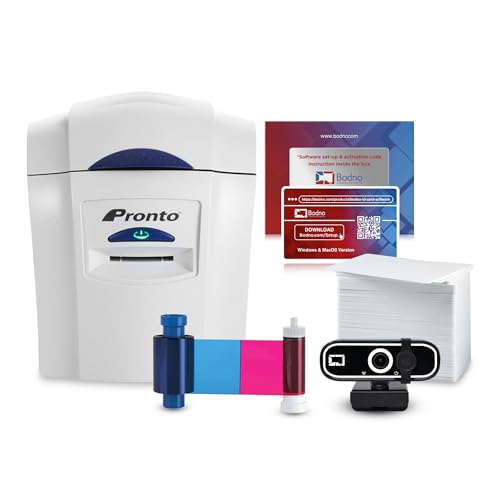 Magicard Pronto ID Card Printer & Super Supplies Package...
