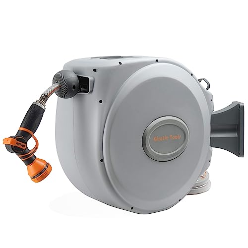 Giraffe Tools CW20 Retractable Garden Hose Reel 5/8' x 55 ft...