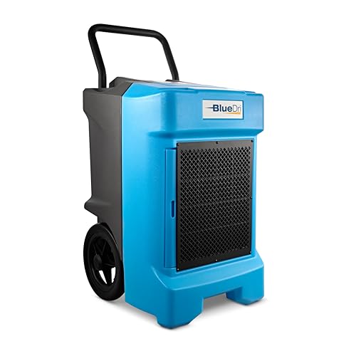 BlueDri BD-BD-130-BL Industrial Commercial Dehumidifier with...