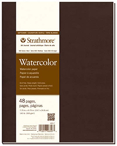 Strathmore 483-7 Softcover Watercolor Art Journal, 7.75' x...