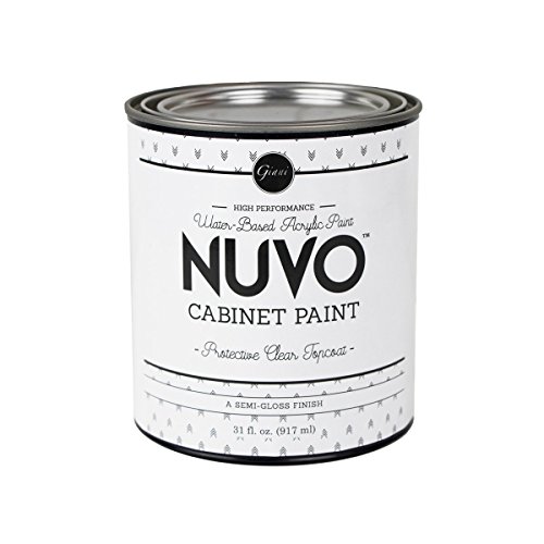 Nuvo Cabinet Paint Protective Clear Semi-Gloss Topcoat, 31...
