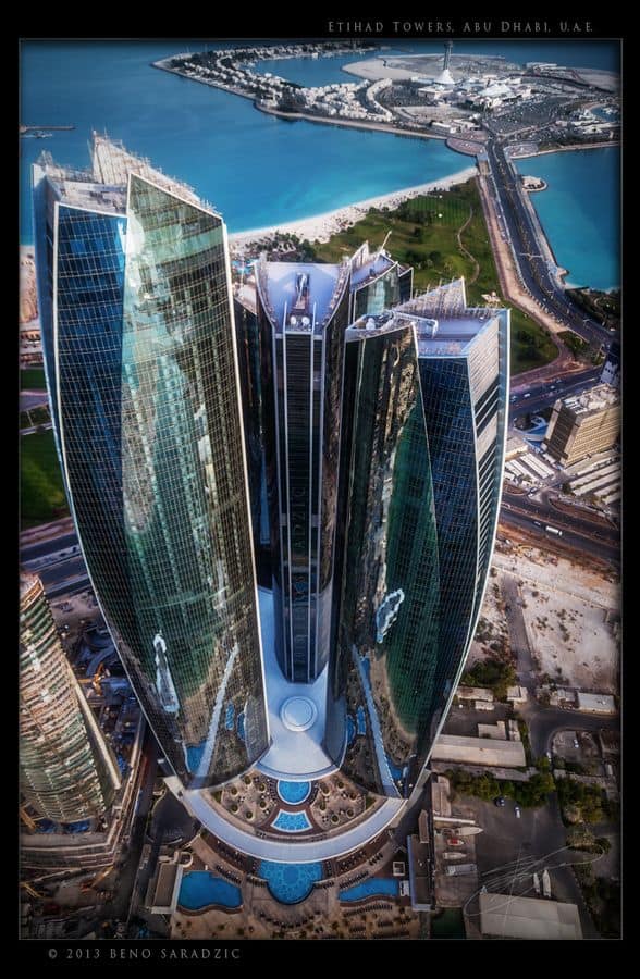 #7 THE ETIHAD TOWERS IN ABU DHABI UNITED ARAB EMIRATES