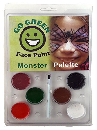 Go Green Face Paint - 6 Washable - Non Toxic Water Based...