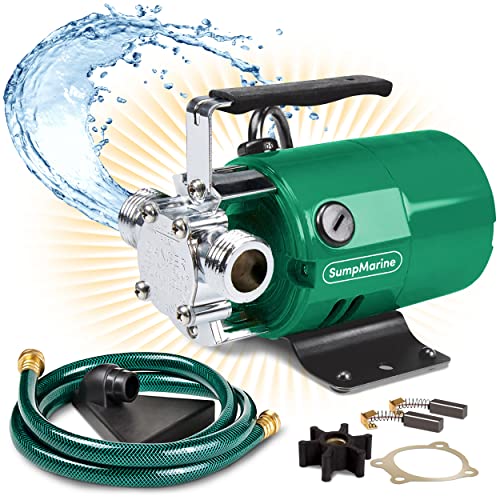 SumpMarine Water Transfer Pump, 115V 330 Gallon Per Hour -...