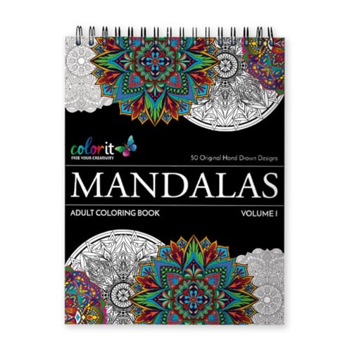 Mandala Coloring Book for Adults with Thick Artist Quality...