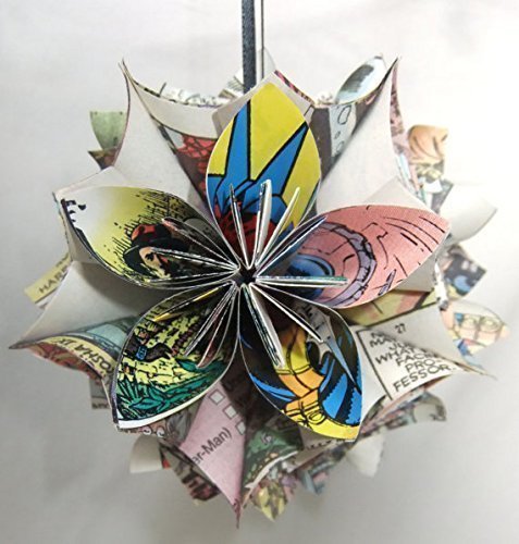 X-Men Comic Book Origami Christmas Tree Ornament Large
