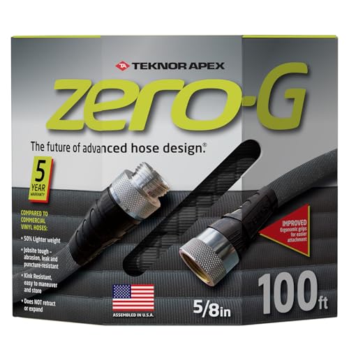zero-G 4001-100 Garden Hose, 5/8' x 100', Gray