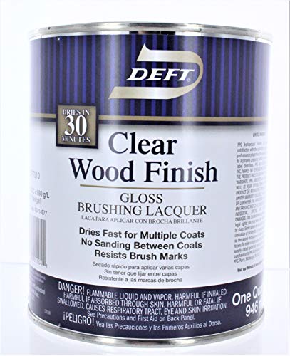 Deft Interior Clear Wood Finish Gloss Brushing Lacquer,...