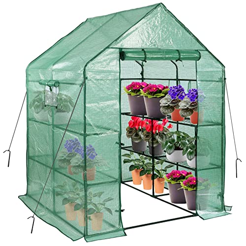 SV SCOOL VALUE Greenhouses for Outdoors, PE Walk in...