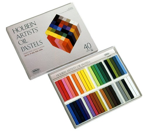 Holbein Artist Oil Pastel Set of 40 Colors in Cardboard Box
