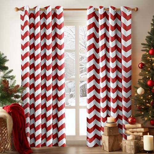 Melodieux Fashion Chevron Curtains for Living Room Dining...