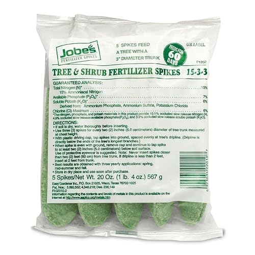 Jobe’s Slow Release Tree and Shrub Fertilizer Spikes, Easy...