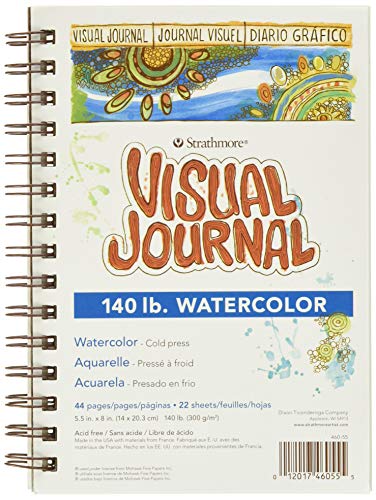 Strathmore 460-55 400 Series Visual Watercolor Journal, 140...