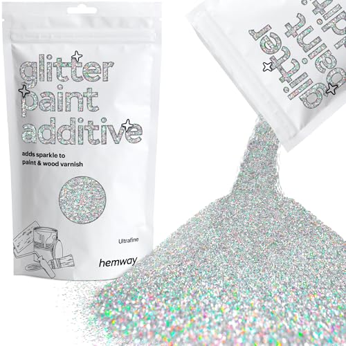 Hemway Glitter Paint Additive Crystals for Acrylic Emulsion...