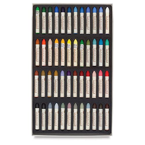 Sennelier Cardboard Oil Pastel Set, 48 Count (Pack of 1),...