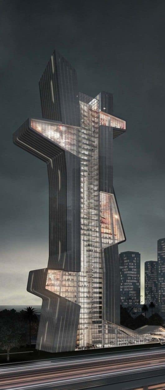 #35 THE BLUE TAPE TOWER IN DUBAI