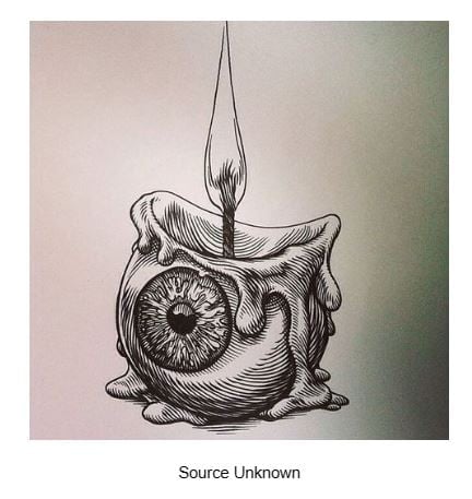 Eyeball Candle